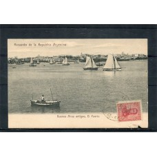 CIUDAD DE BUENOS AIRES ANTIGUA TARJETA POSTAL EL ANTIGUO PUERTO